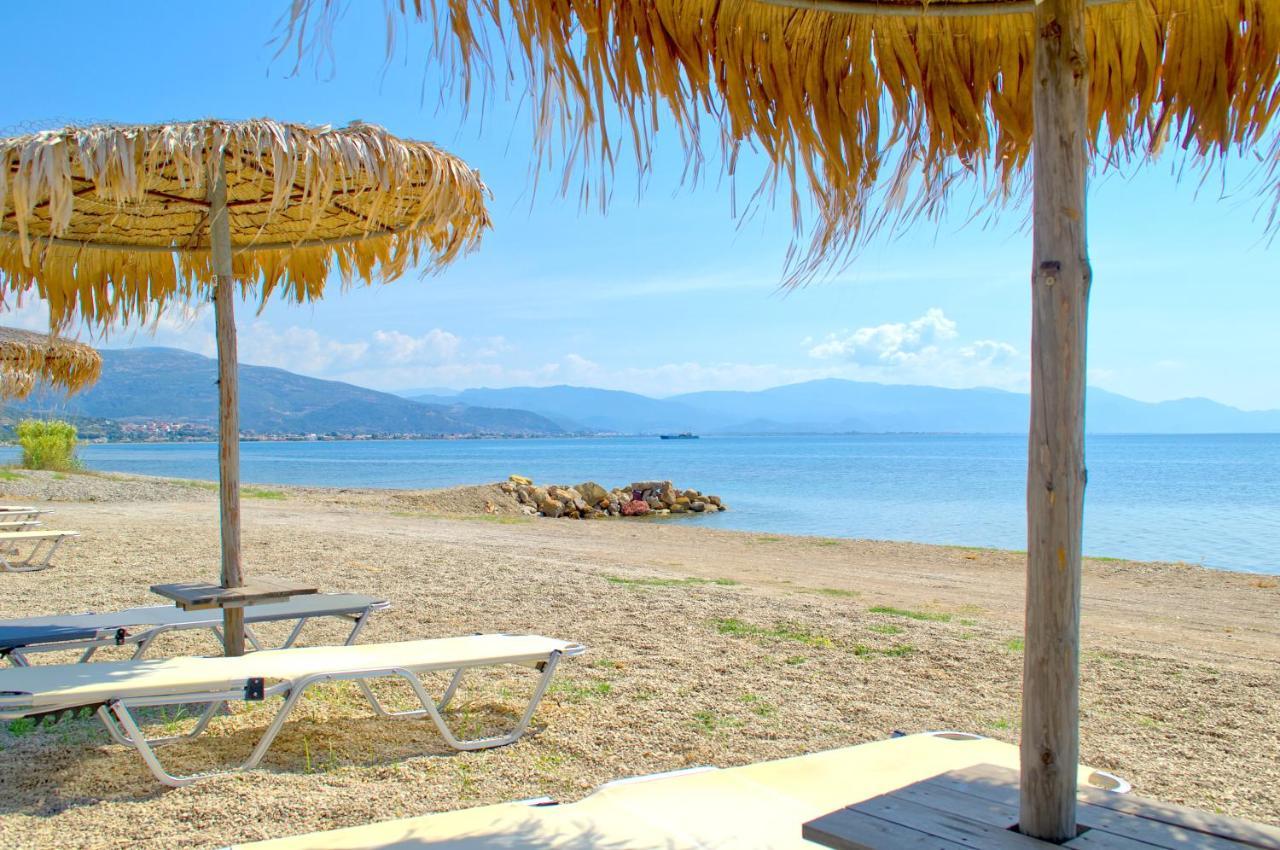 Epipleon Luxury Suites -106- Δωμάτιο 40Τμ Με Βεράντα 45Τμ Μπροστά Στην Θάλασσα Nafpaktos Zewnętrze zdjęcie
